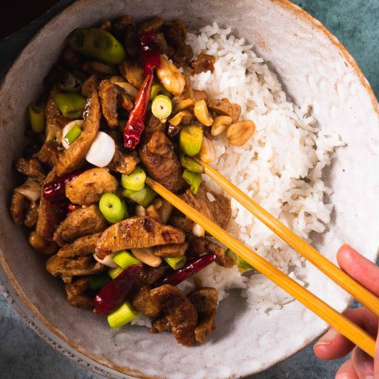 Vegan Kung Pao Chicken