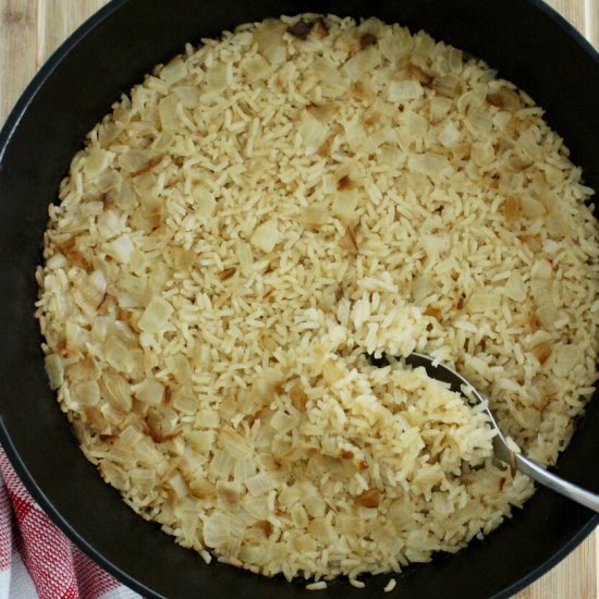 Onion Baked Rice