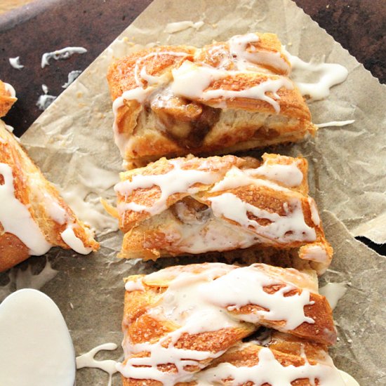 Cream Cheese Apple Crescent Braid