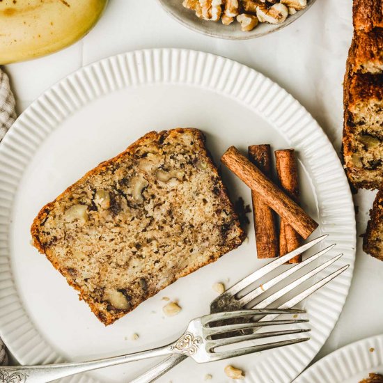 Banana walnut bread