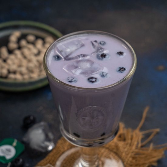 Blueberry Boba Tea