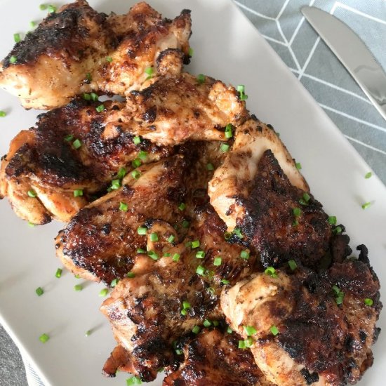 Tender Grilled Chicken Thighs