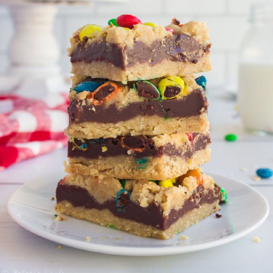 M&M Chocolate Oat Bars