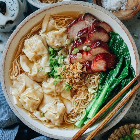 Wonton Char Siu Noodle Soup