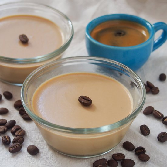 Coffee panna cotta