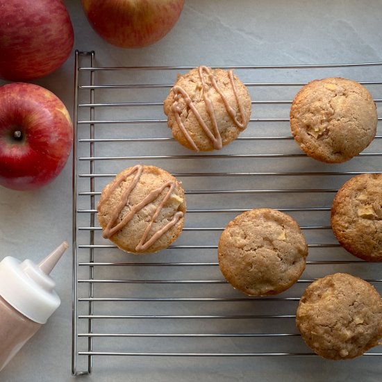 Sourdough Apple Muffins