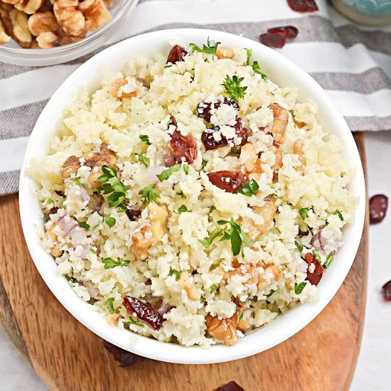 CAULIFLOWER CRANBERRY WALNUT SALAD