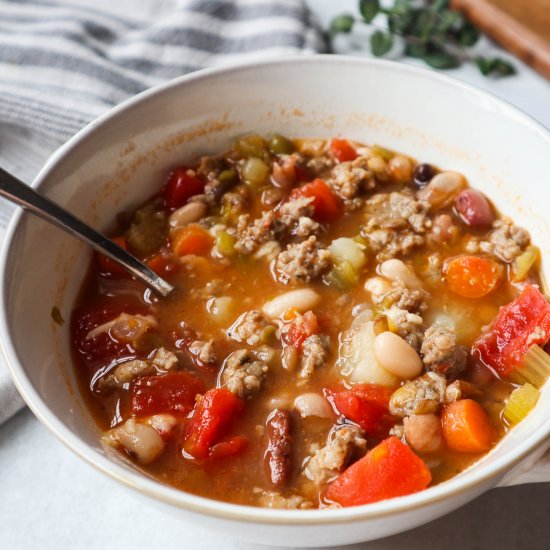 The Best 15 Bean Soup with Sausage