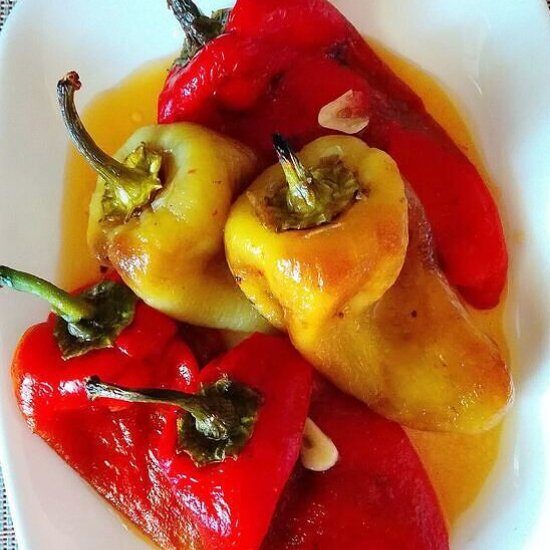 Romanian Roasted Peppers Salad