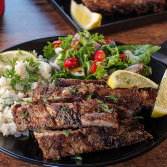 Greek Ribs (grilled)