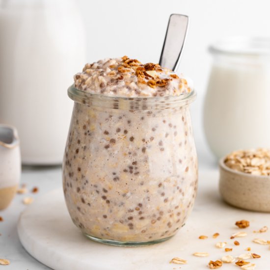 Vanilla Overnight Oats (Vegan & GF)