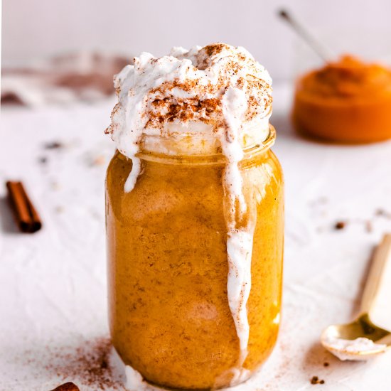 Iced Pumpkin Spice Latte (vegan