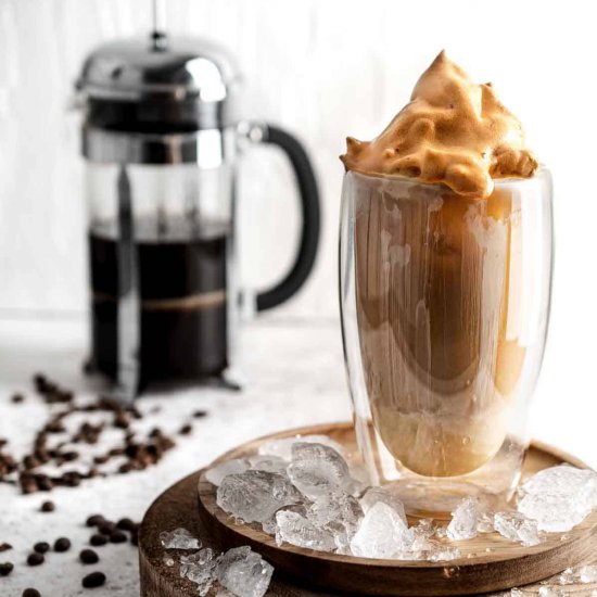 Iced coffee with condensed milk