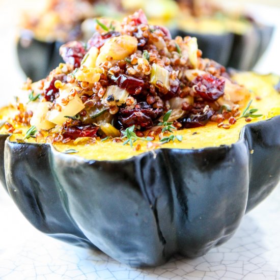 Air Fryer Stuffed Acorn Squash