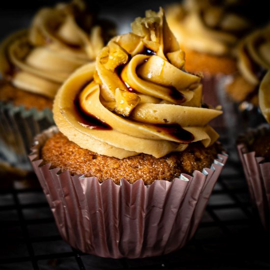 Coffee and Walnut Cupcakes