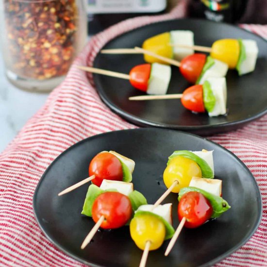 Mini Caprese Salad Skewers