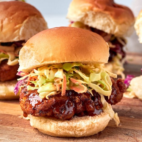 Nashville Hot Honey Chicken Slider