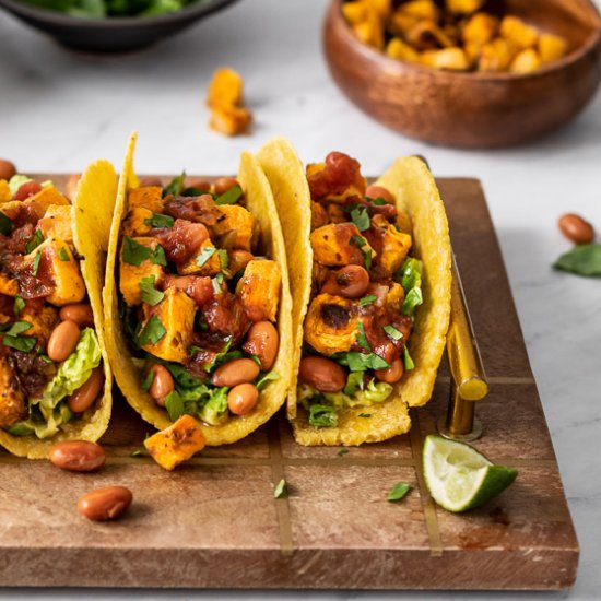 Roasted Butternut Squash Tacos