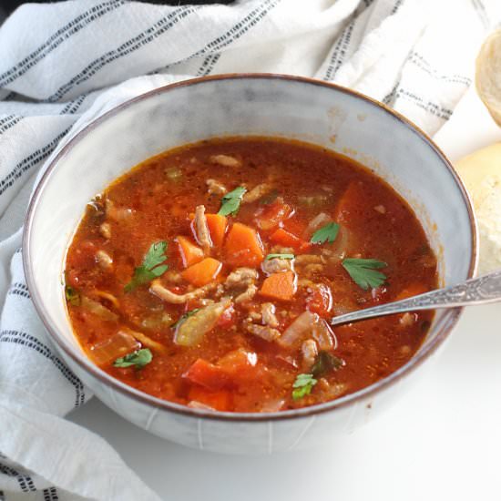 Ground Beef Vegetable Soup