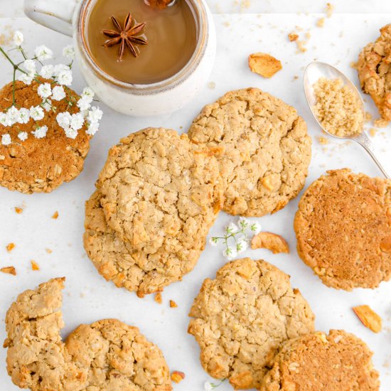 Apple Walnut Oatmeal Cookies