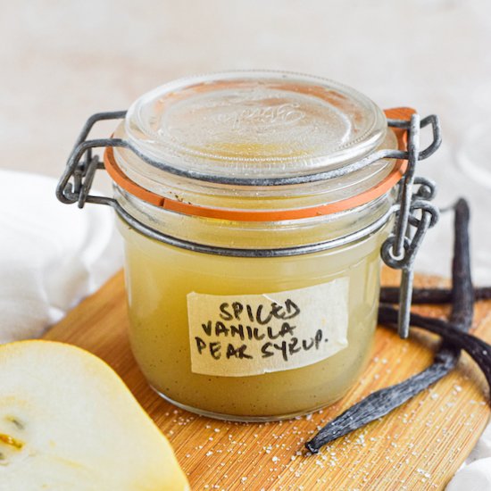 Spiced Vanilla Pear Syrup