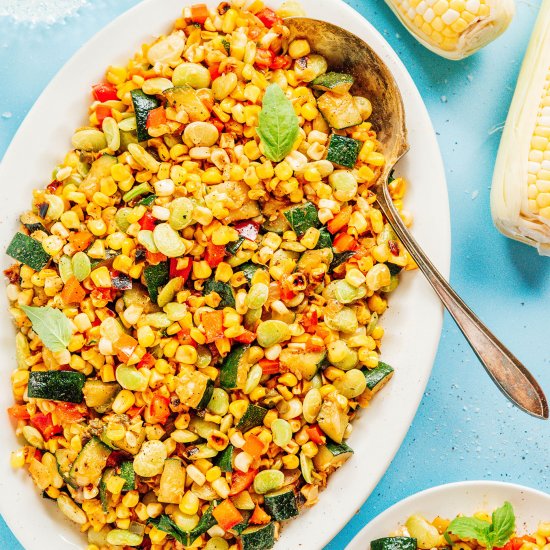 Easy Corn Succotash