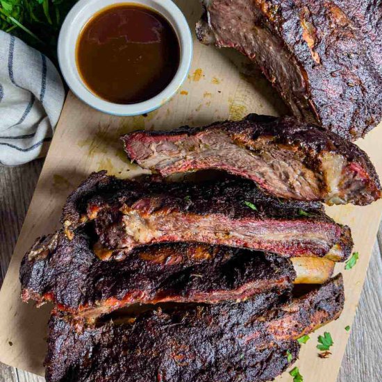 Traeger Smoked Beef Ribs