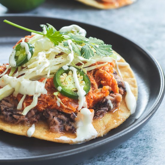 Chicken Tinga Tostadas