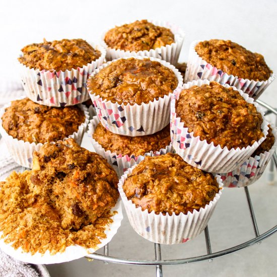 HEALTHY Morning Glory Muffins