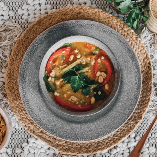 Vegan Peanut Quinoa Soup