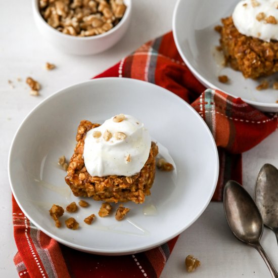 Pumpkin Oatmeal Bake