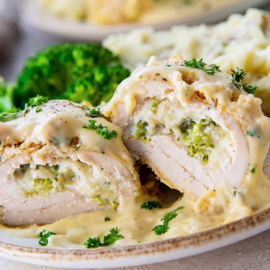 Broccoli Cheese Stuffed Chicken