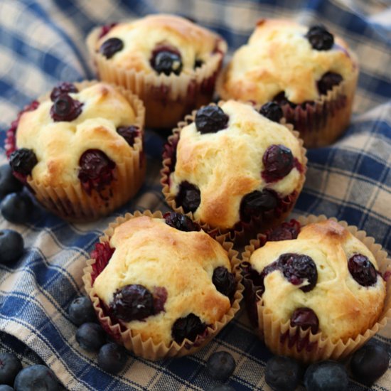 Easy Blueberry Muffins