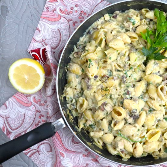 Weeknight Artichoke Pasta