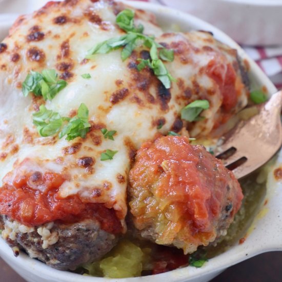 Spaghetti Squash & Meatballs