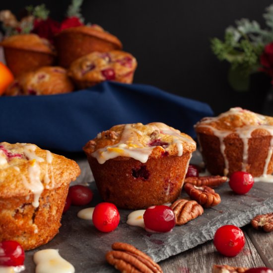 Cranberry Orange Pecan Muffins