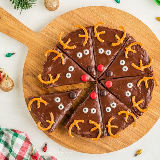 Reindeer Cookie Bars