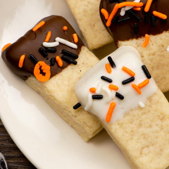 Easy Halloween Shortbread Cookies