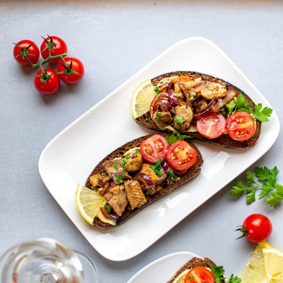 Mediterranean Sardines on Toast