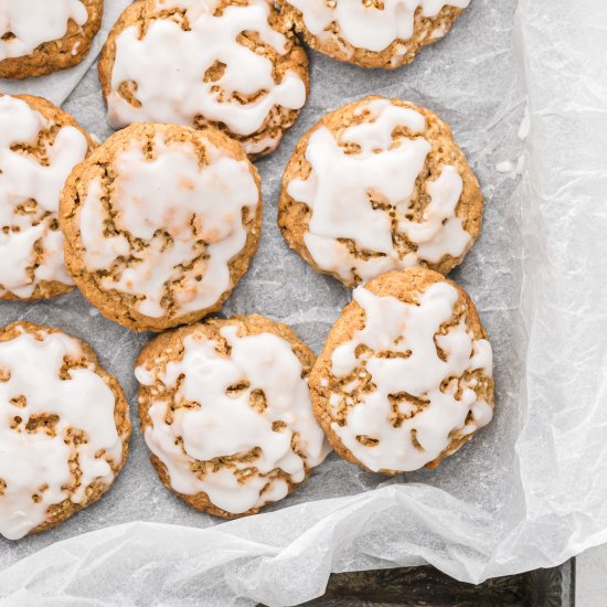 Iced Oatmeal Cookies