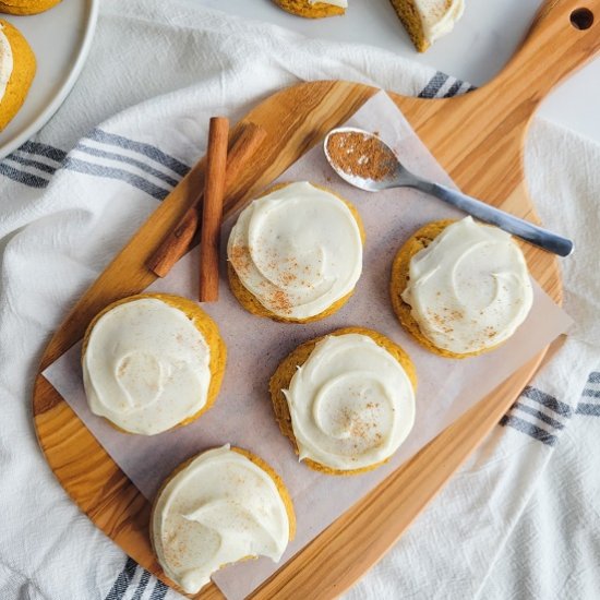 Frosted Pumpkin Cookies