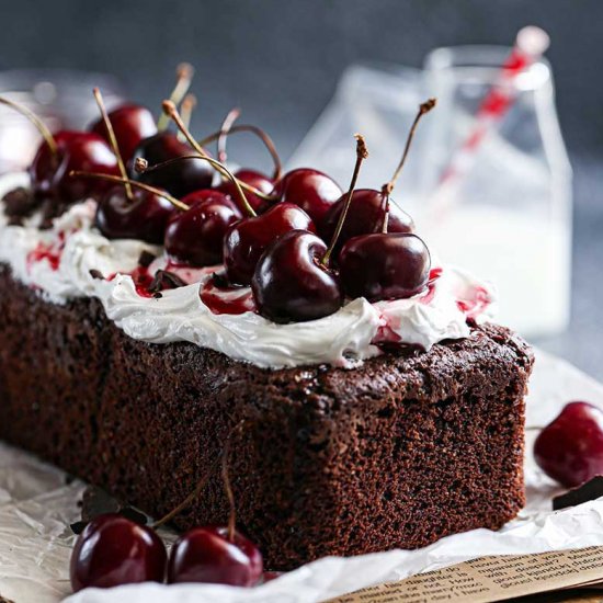 Black Forest Loaf Cake Recipe