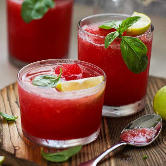 Watermelon Mocktail With Sprite