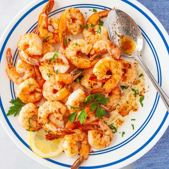 Buttery Pan Seared Shrimp