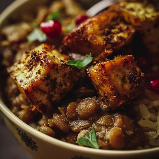 Lentils and Tofu Bowl