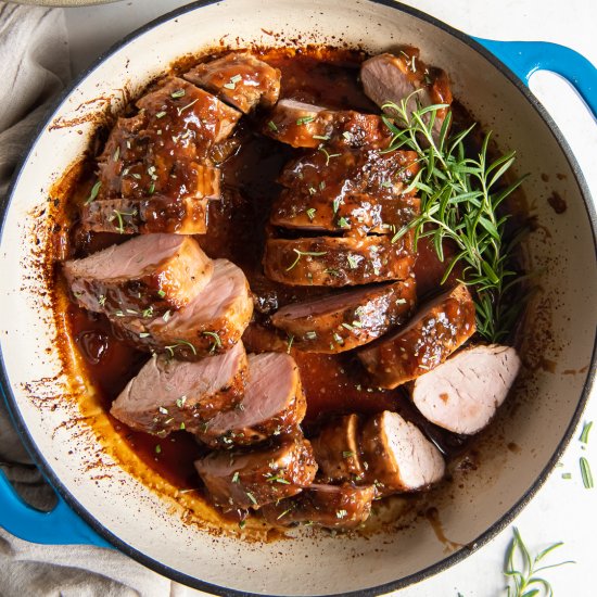 Apricot Glazed Pork Tenderloin