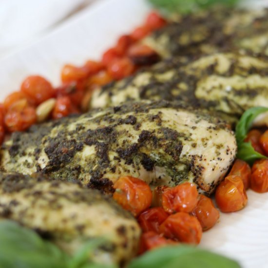 Sheet Pan Pesto Chicken