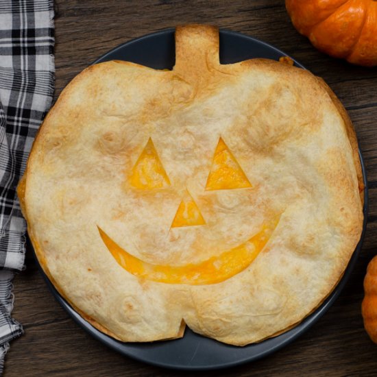 Jack o’Lantern Quesadillas