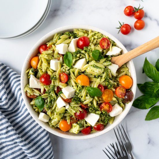 Pesto Orzo Salad