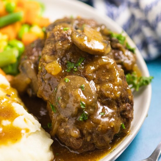 Slow Cooker Salisbury Steak